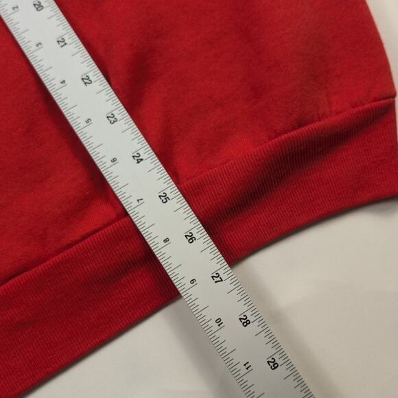 Vintage Hawaii Beach Tourism Tropical Paradise Surf Red 80s Crewneck Fits L - Picture 8 of 8